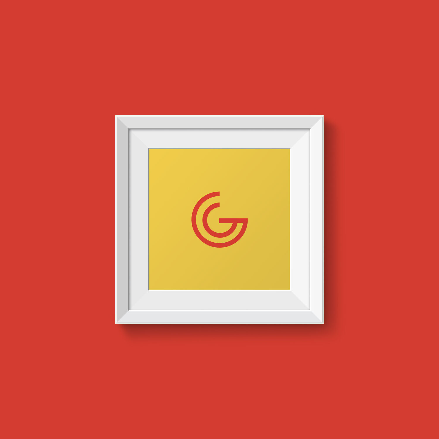 Square Wall Hanging Frame Mockup FREE PSD