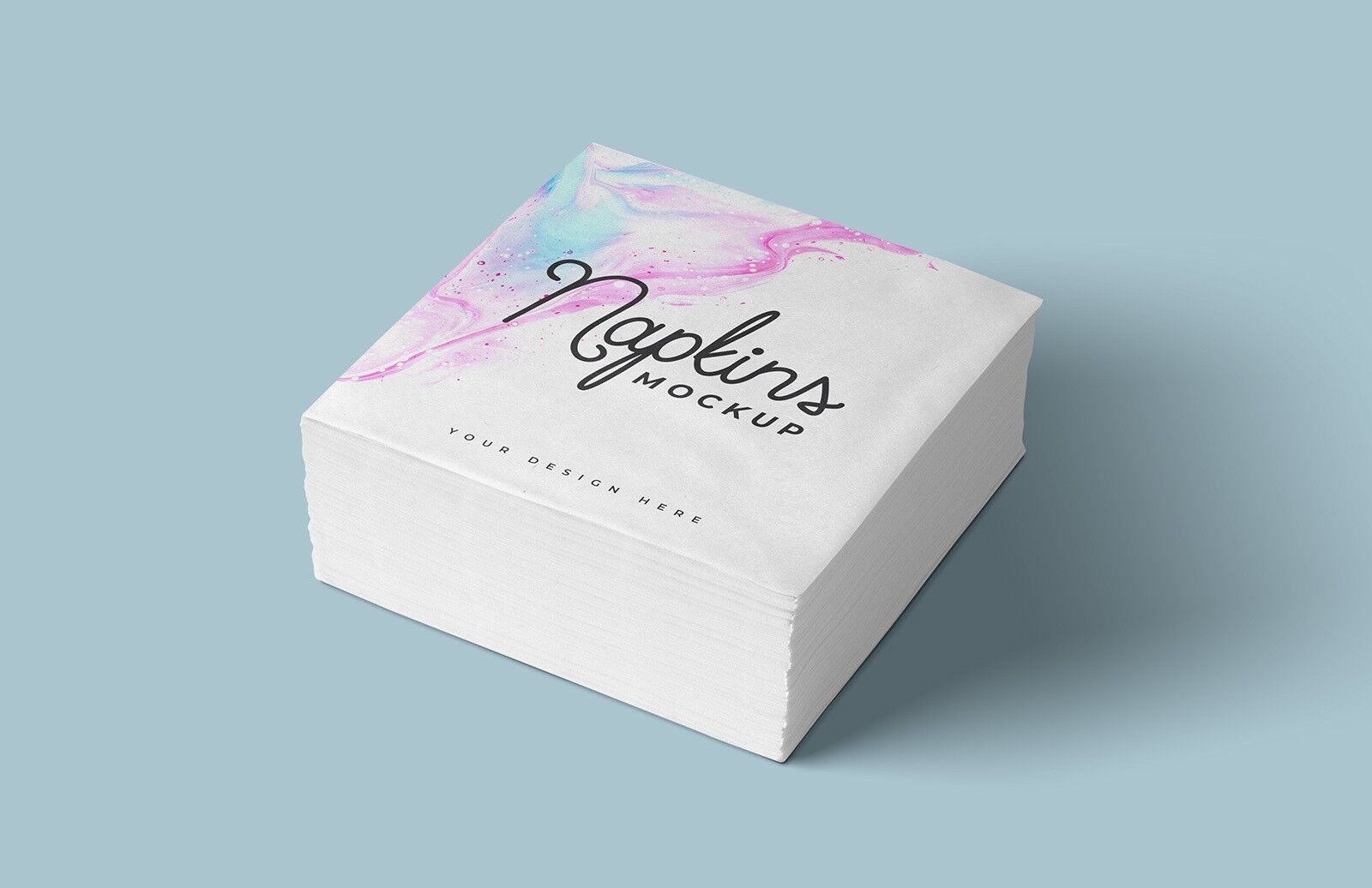 Stack of Paper Napkins Mockup Free Download | Resource Boy