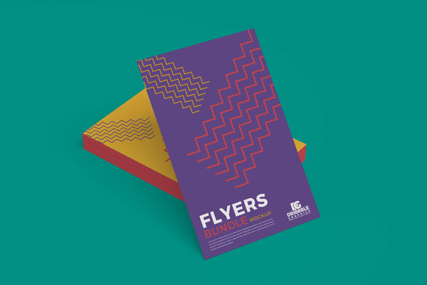 Standard A4 Flyers Bundle Mockup FREE PSD