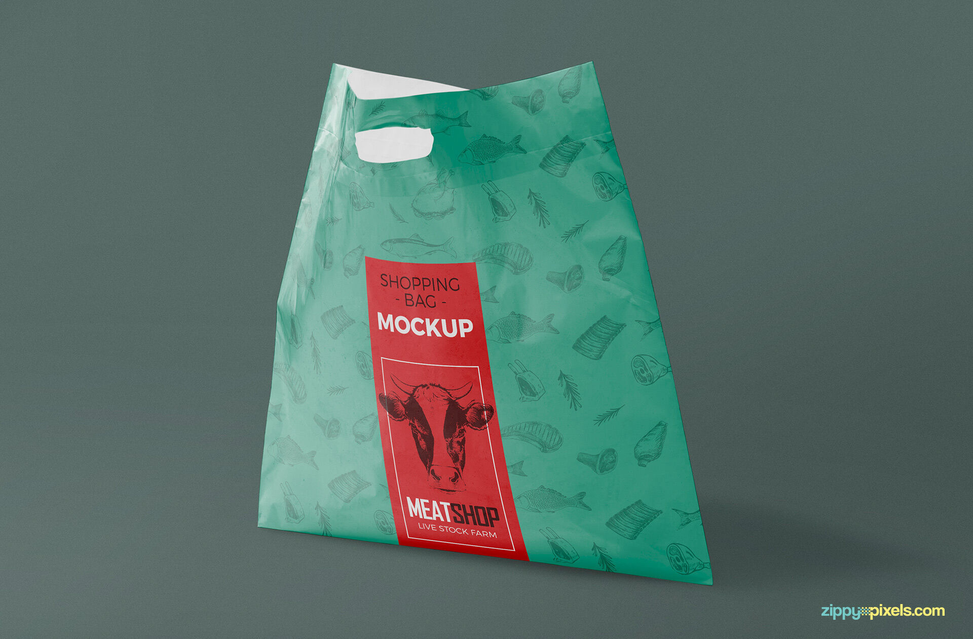 Standing Plastic Bag Mockup FREE PSD