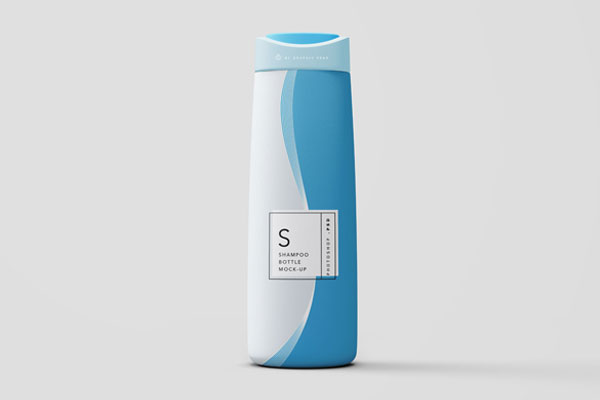 Standing Shampoo Bottle Mockup FREE PSD