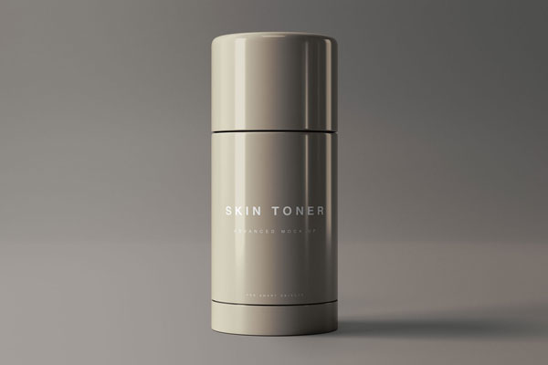 Standing Skin Toner Bottle Mockup FREE PSD