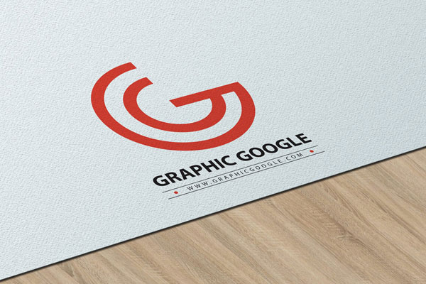 Texture Paper Logo Mockup on Wooden Background FREE PSD