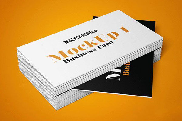 Three Mockups Featuring Different Scenes of Stack of Business Cards FREE PSD