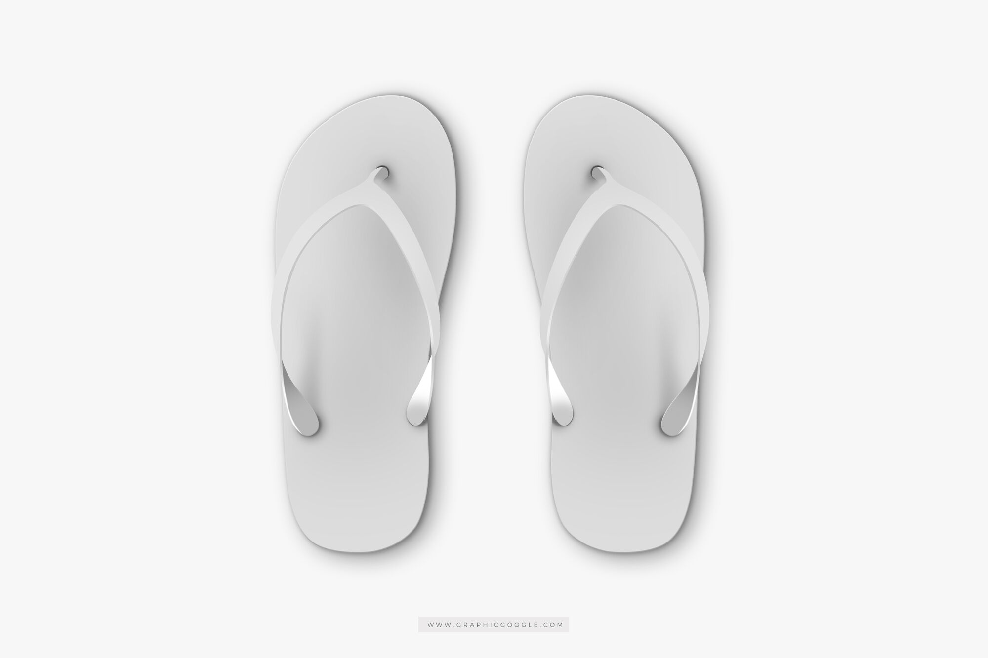 Top View Beach Slippers Mockup FREE PSD