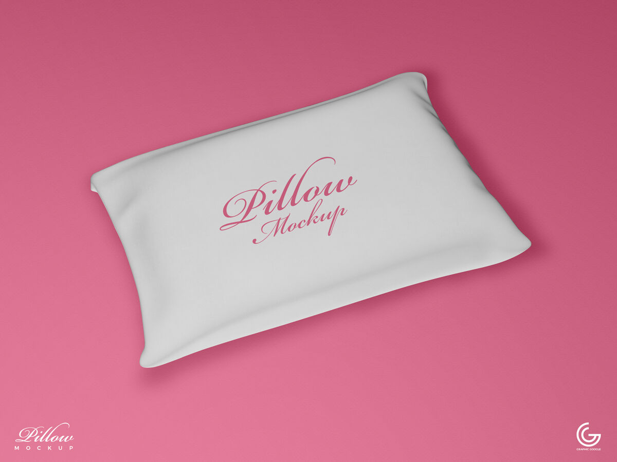Top view of Cute Pillow Mockup FREE PSD