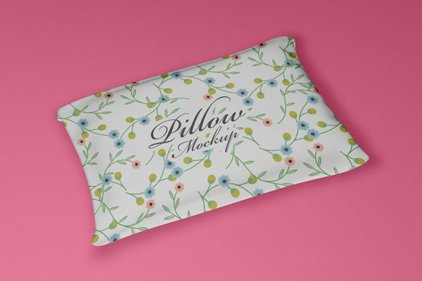 Top view of Cute Pillow Mockup FREE PSD