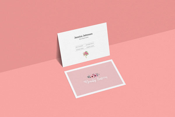 Two Horizontal Business Cards Mockup FREE PSD