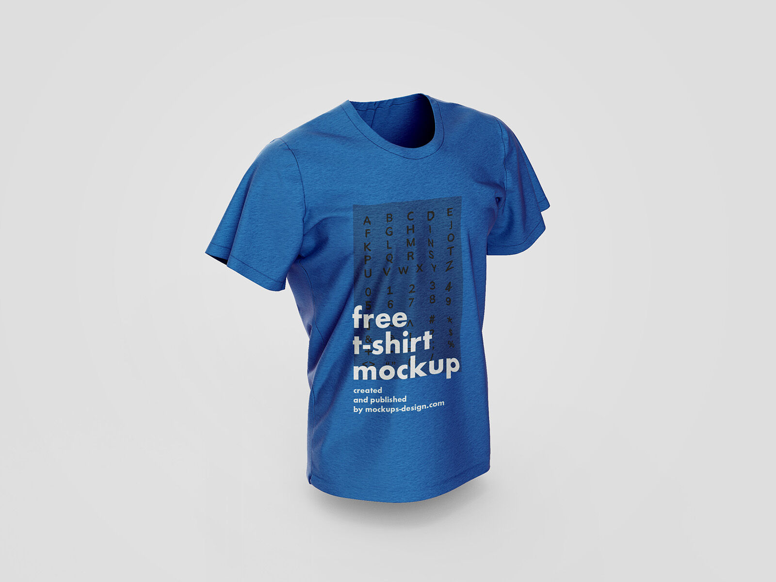 Two Mockups of Male T-Shirt in Different Views FREE PSD