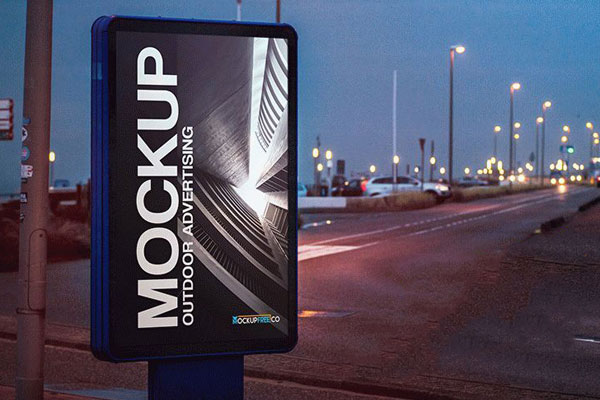 Two Mockups of Outdoor Advertising Billboards FREE PSD