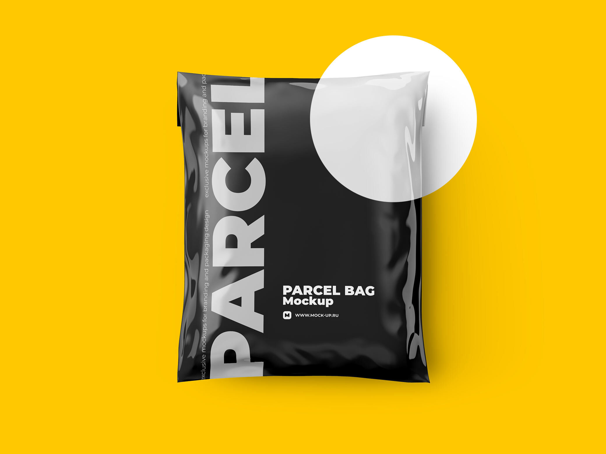 Two Mockups Showing Front View of Rustling Shipping Bags FREE PSD