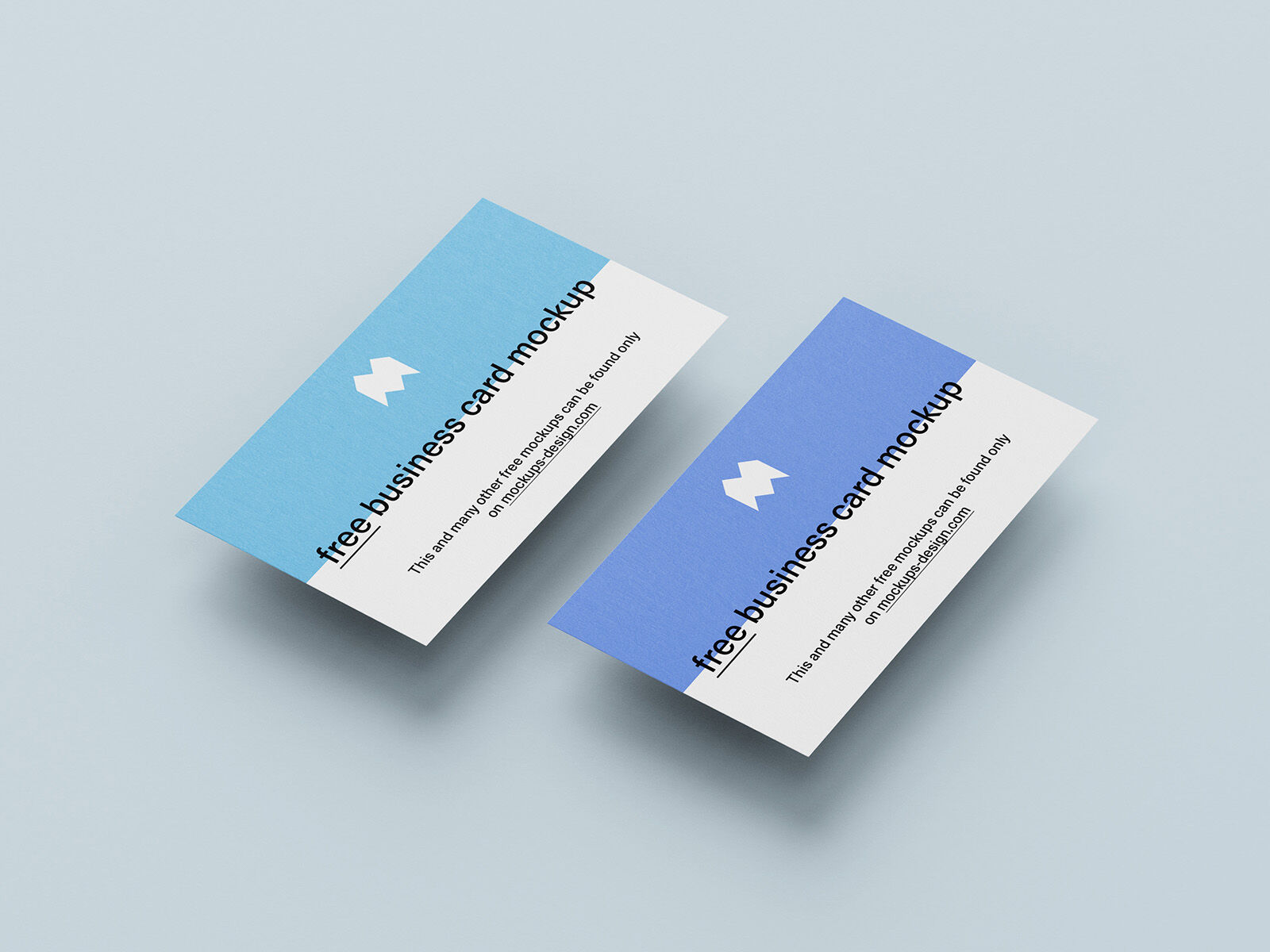 7 Perspective Business Card Grids and Stacks Mockups FREE PSD