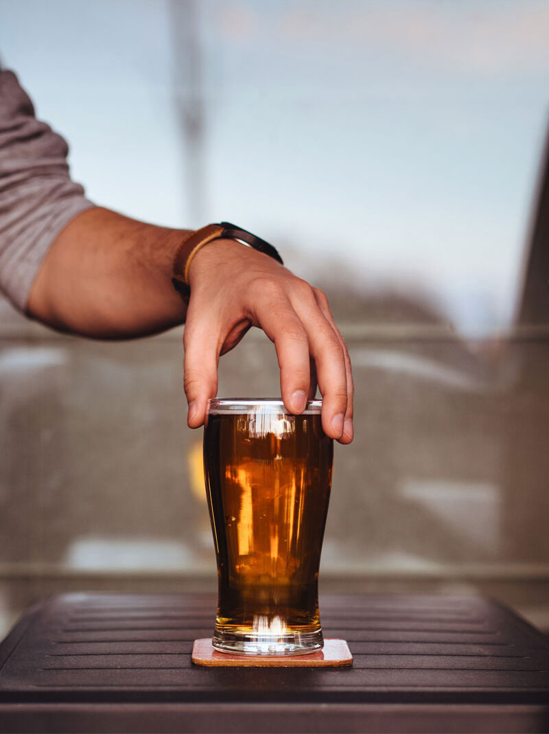 Beer Glass Mockup with Front and Behind Shot FREE PSD