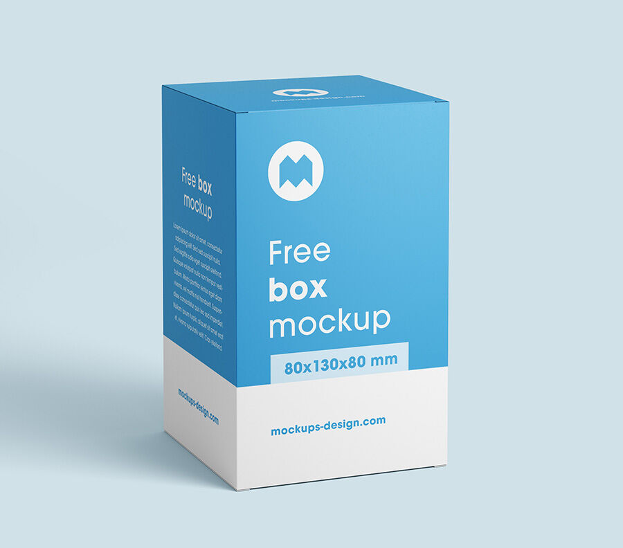 Box Mockups with 3 different shots FREE PSD