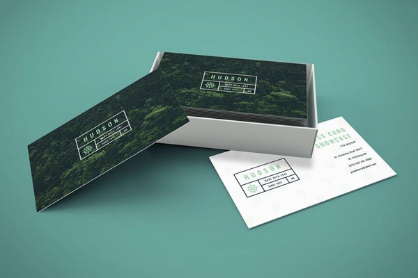 Business Card Stack in a Box Mockup FREE PSD