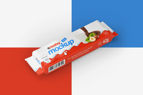 Candy Bar Package Mockup FREE PSD
