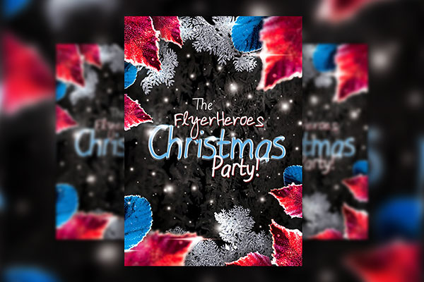 Christmas Party and Winter Events Flyer Template FREE PSD