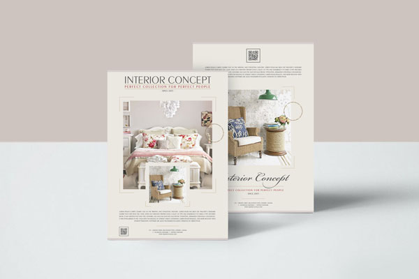 Classic Interior Concept Flyer Design Templates FREE PSD