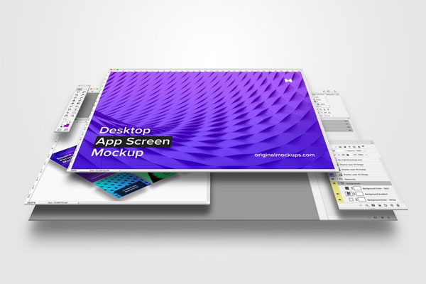 Desktop App Screen Mockup FREE PSD