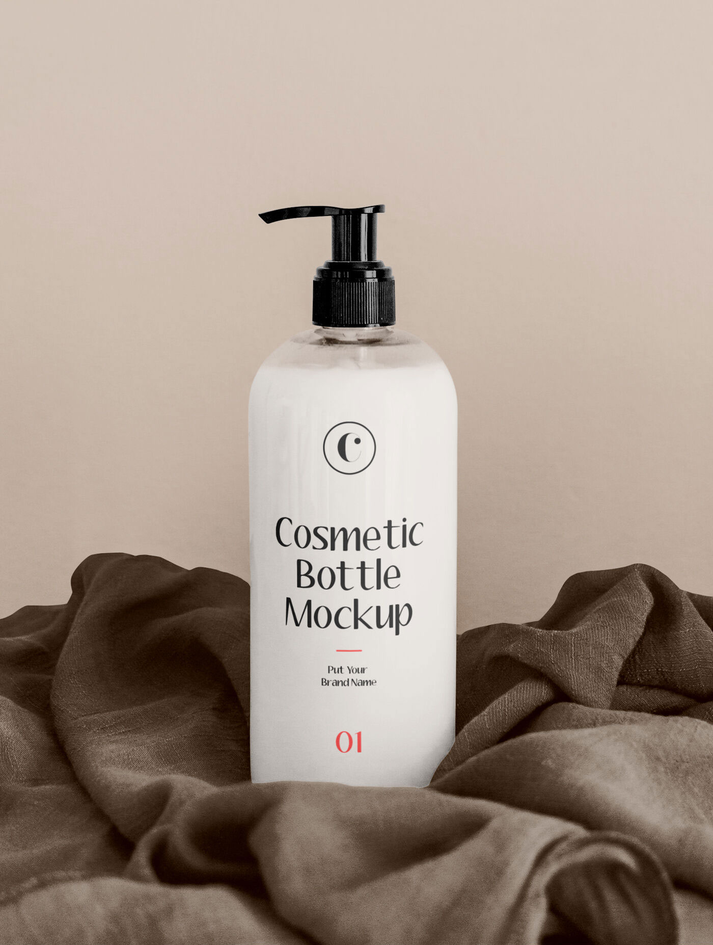 Dispenser Pump Cosmetics Bottle Mockup FREE PSD