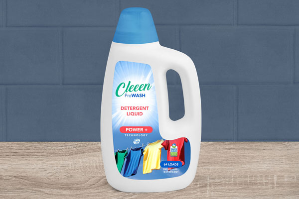 Front View Mockup of a Liquid Detergent Bottle FREE PSD