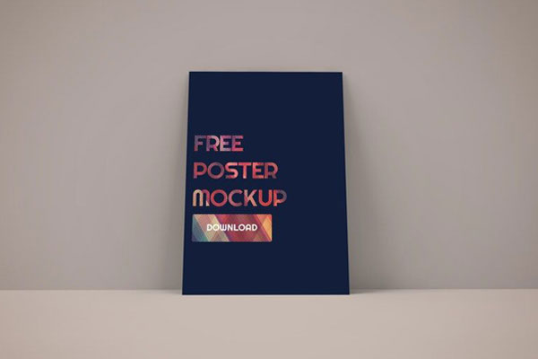 Front View of a Simple Artwork Frame Mockup FREE PSD