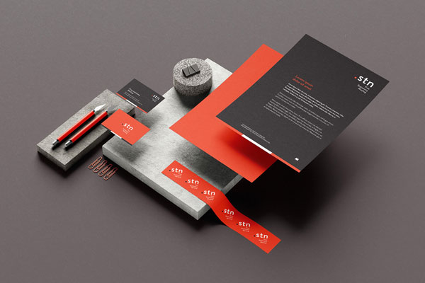 Full Set of Four Stationery Mockups from Different Angles FREE PSD