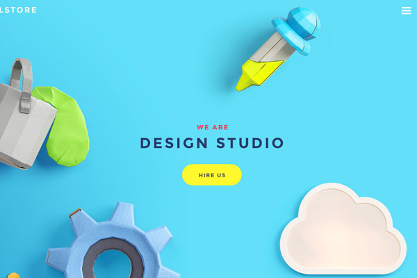 Handcraft Website Header Image Scene Mockup FREE PSD