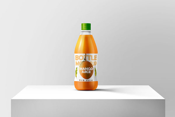 Glass Juice Bottle Mockup (FREE) - Resource Boy