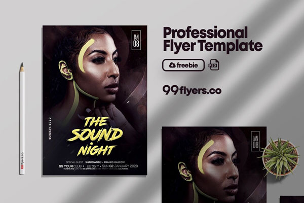 Ladies Nightclub Event Flyer Template FREE PSD