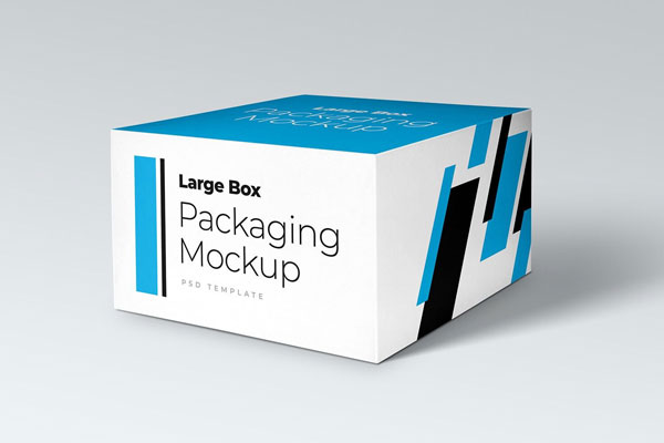 Half Open Square Cardboard Box Mockup (FREE) - Resource Boy