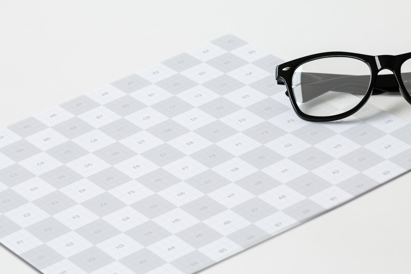 Letterhead Mockup With A Glasses FREE PSD