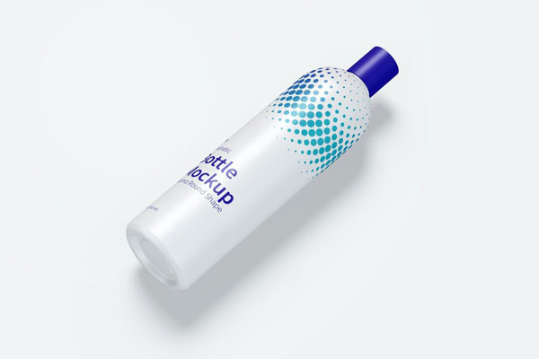 Mockup Displaying Cosmo Round Shape Bottle with Disc Cap FREE PSD