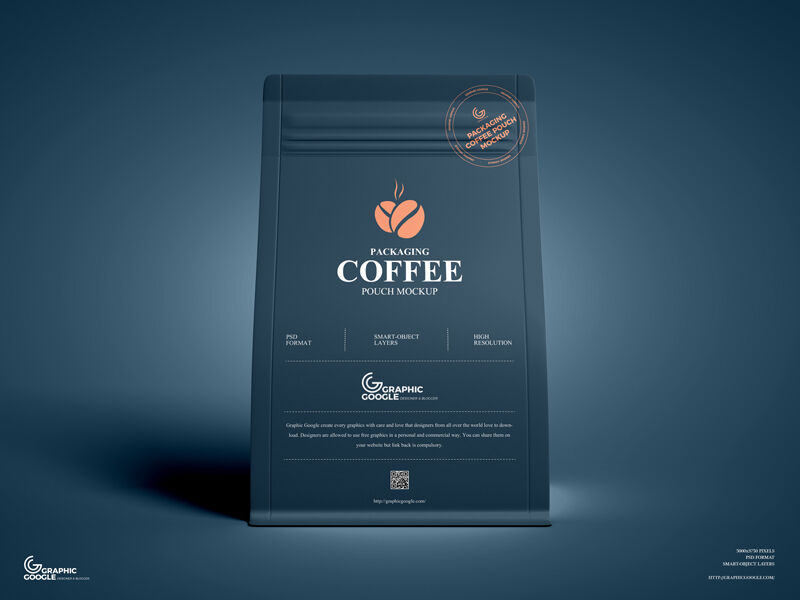 Mockup Displaying Lockable Coffee Pouch FREE PSD