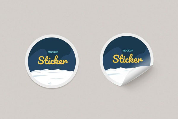 Mockup Featuring Round Paper Stickers Free Download Resource Boy