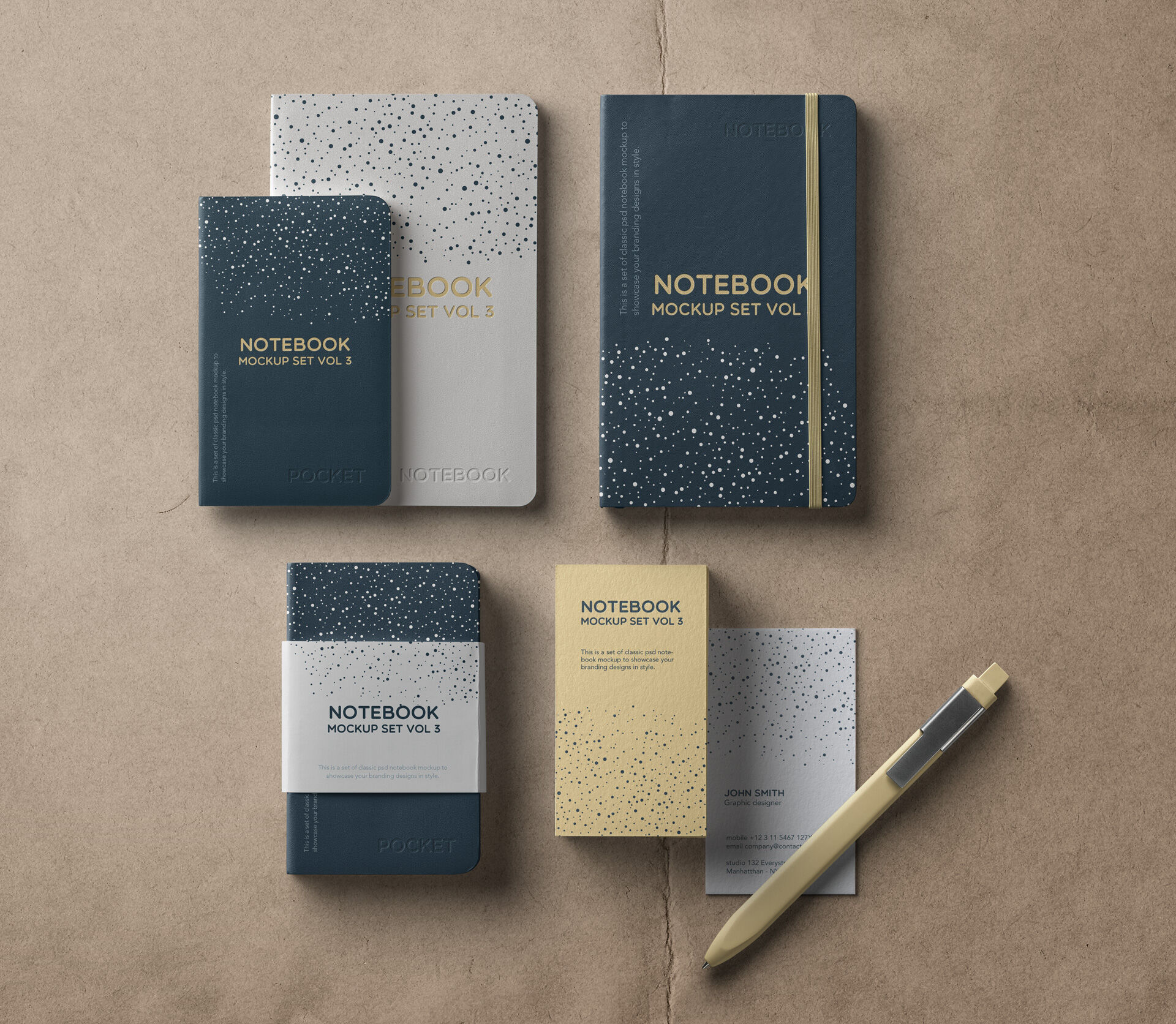 Cotton Psd Notebook Mockup