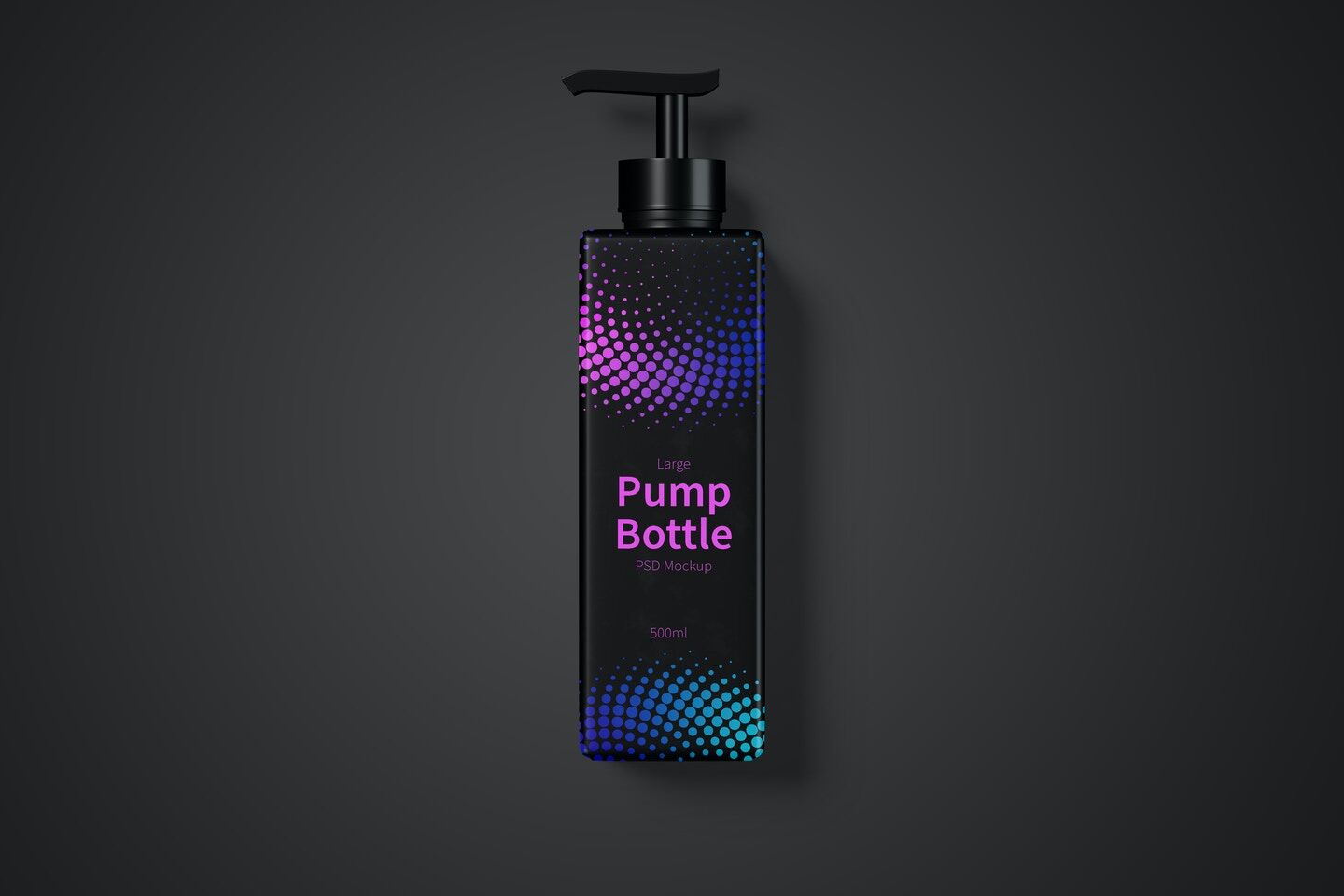 Mockup Featuring Standing Large Pump Bottle FREE PSD