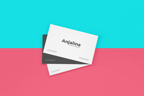 Mockup Featuring Three Business Cards in Top View FREE PSD