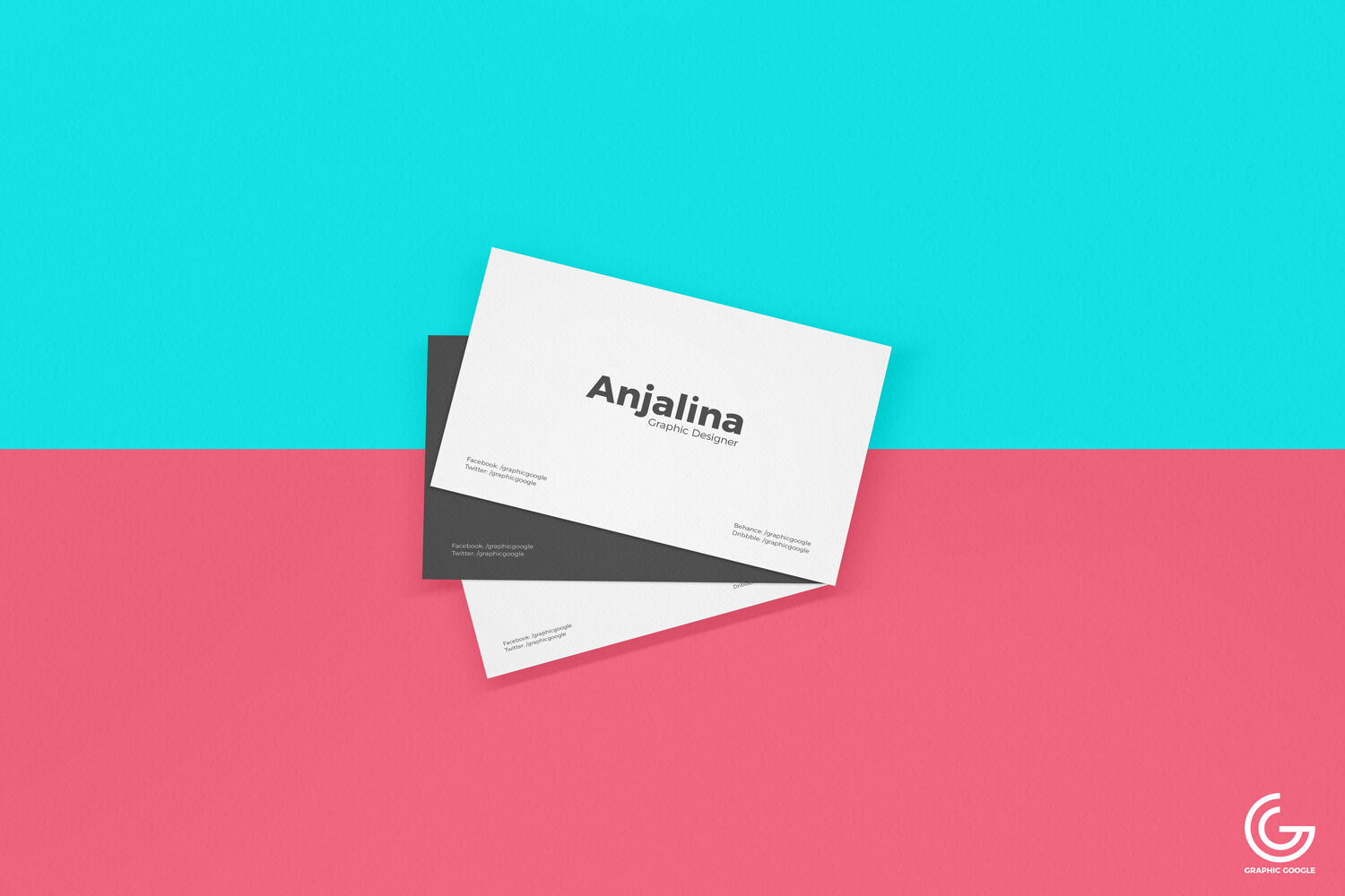 Mockup Featuring Three Business Cards in Top View FREE PSD