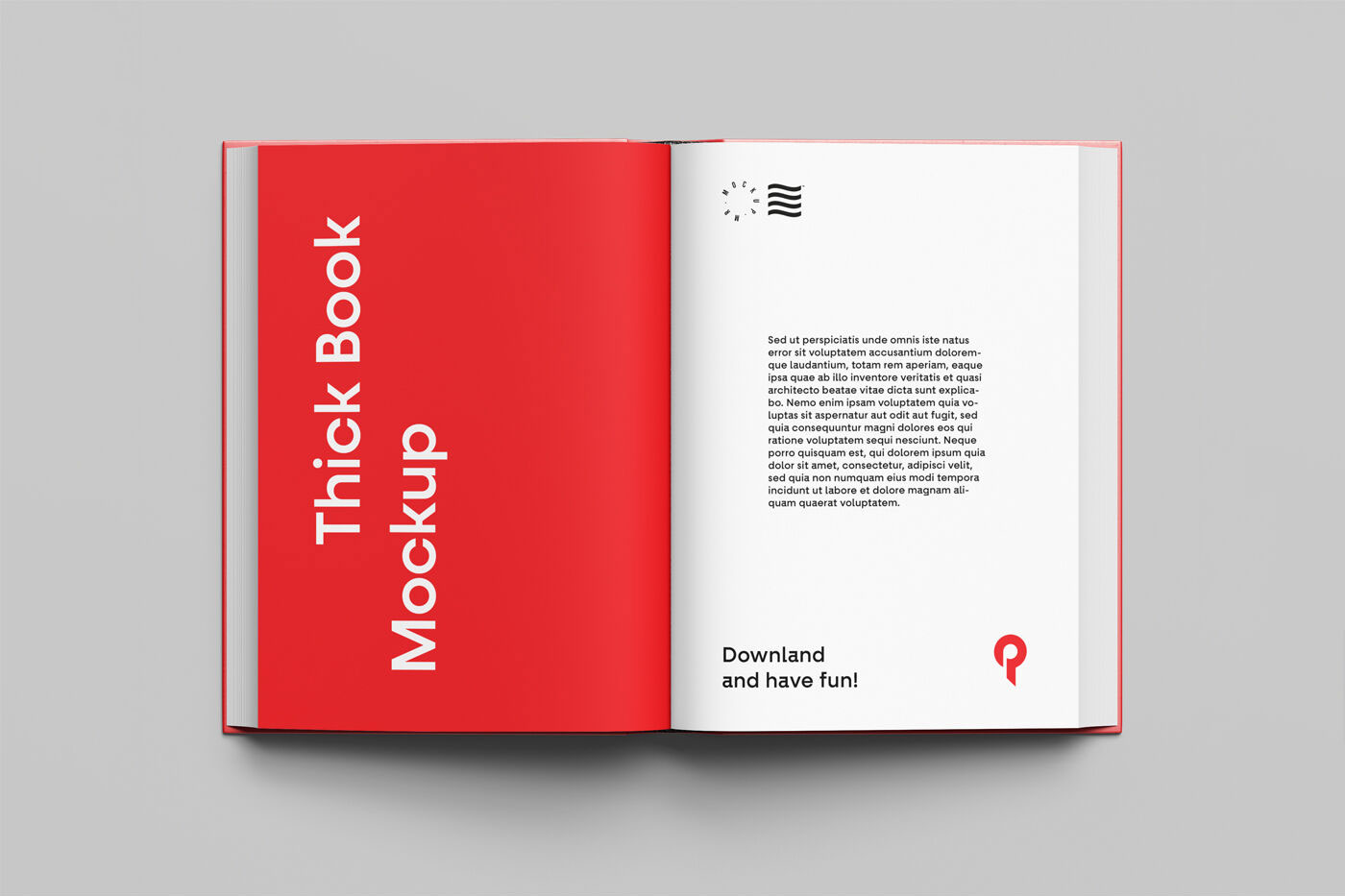 Free Open Hardcover Book Mockup (PSD)