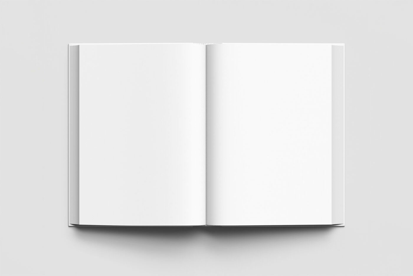 Front View Open Book Mock Up Free Psd