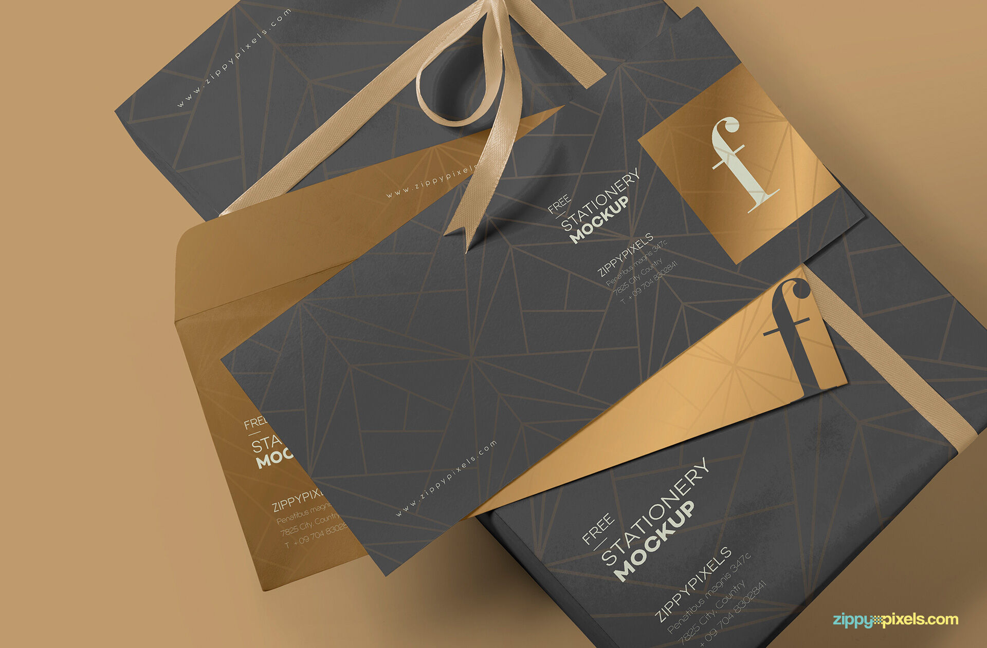 Mockup Of Two Envelopes And A Box FREE PSD