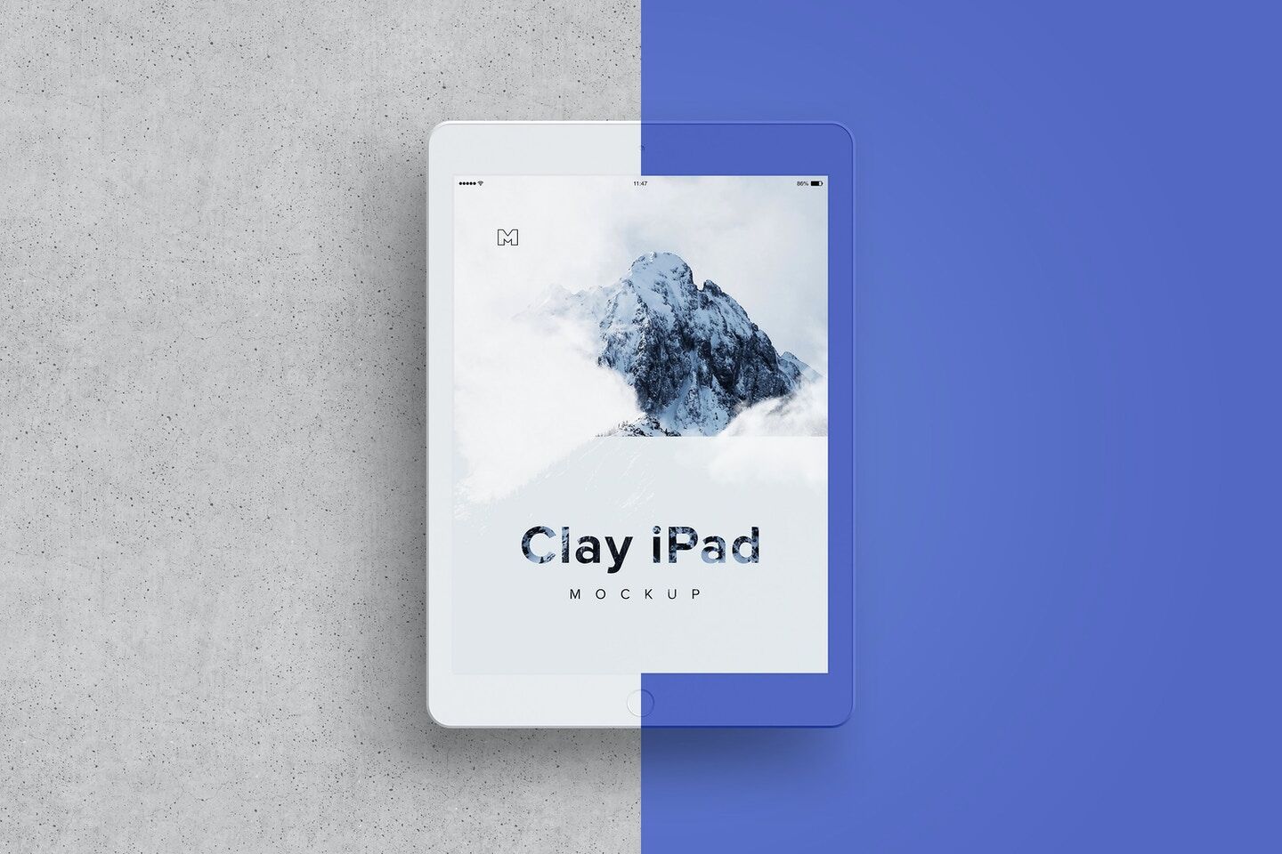 Mockup Showing Top View of iPad 9.7 FREE PSD