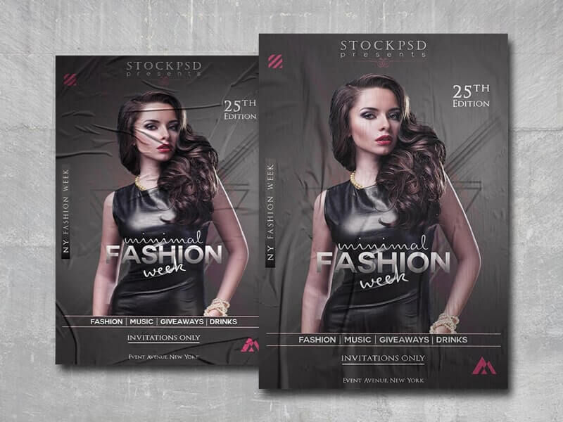 Fashion Show Event Poster Design Template Template