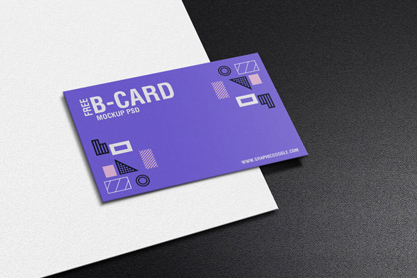 Modern Texture Business Card Mockup for Branding FREE PSD