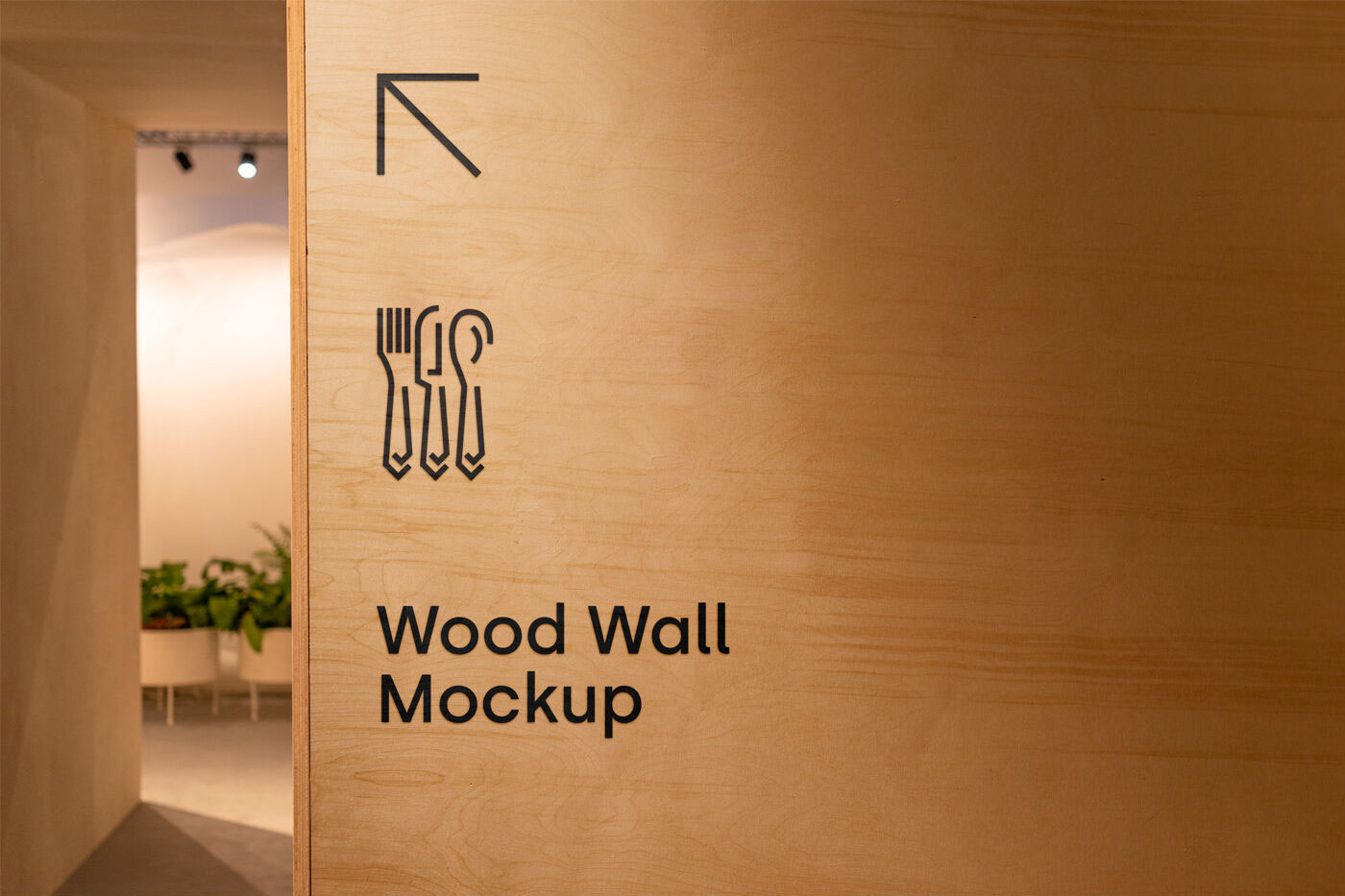 Restaurant and Bar Wooden Wall Mockup (FREE) - Resource Boy