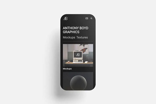 Rounded Smartphone Screen Set Mockup FREE PSD