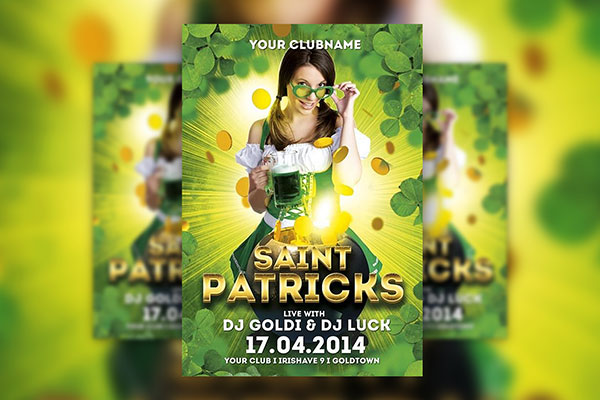 Saint Patrick's Day Flyer Template FREE PSD