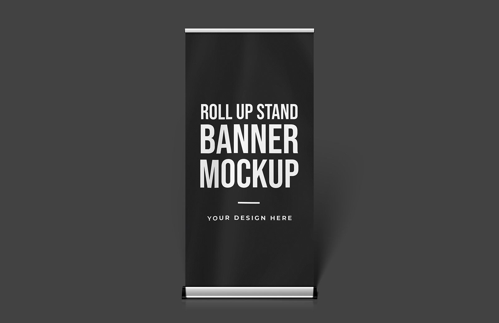 Single Roll up Stand Banner Mockup FREE PSD