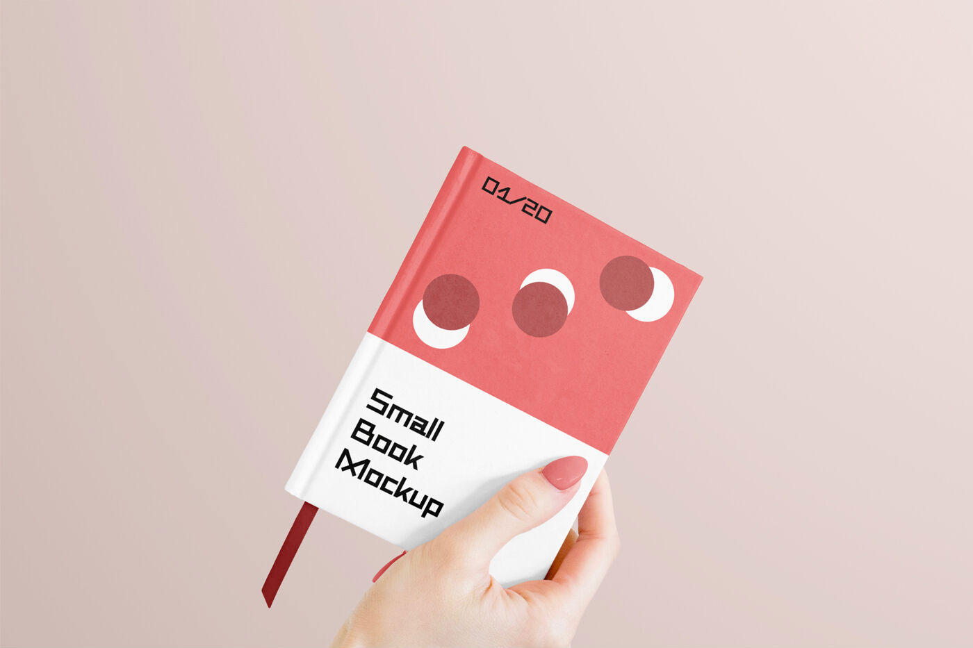 Small Size Hardback Book Cover Mockup FREE PSD